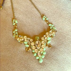Mint statement necklace